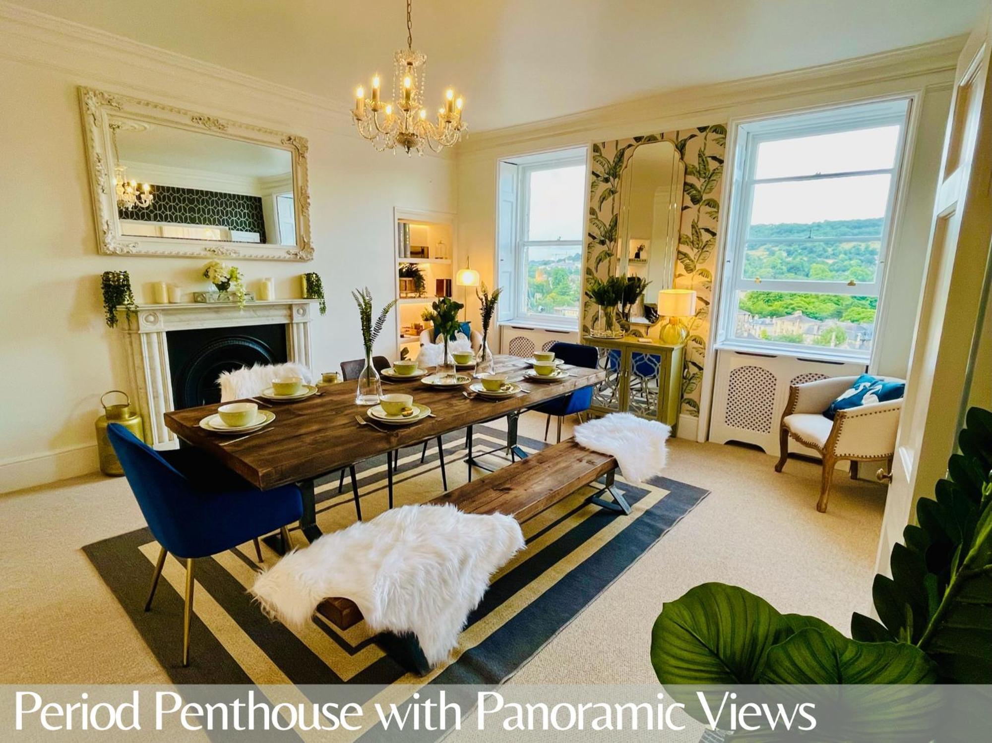 The Paragon Penthouse - Stunning Views Over Bath! Kültér fotó
