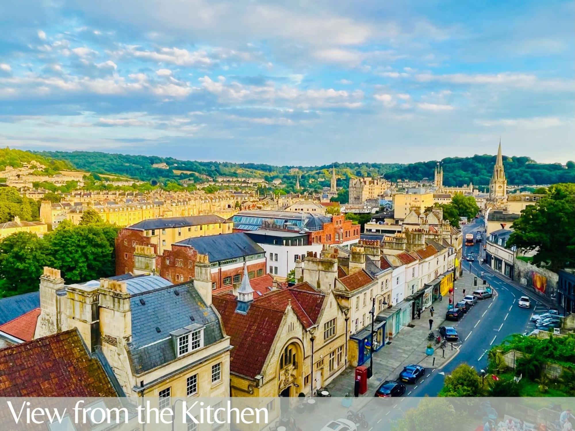 The Paragon Penthouse - Stunning Views Over Bath! Kültér fotó